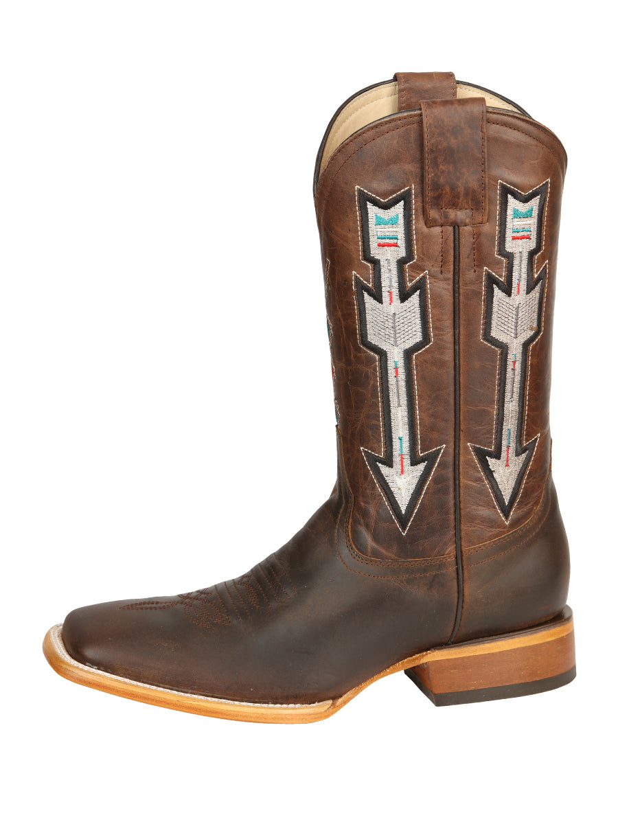 Jar Boots Men's Leather Cowboy Boots - Made in Mexico - Natural/Orix 45475 — view 5