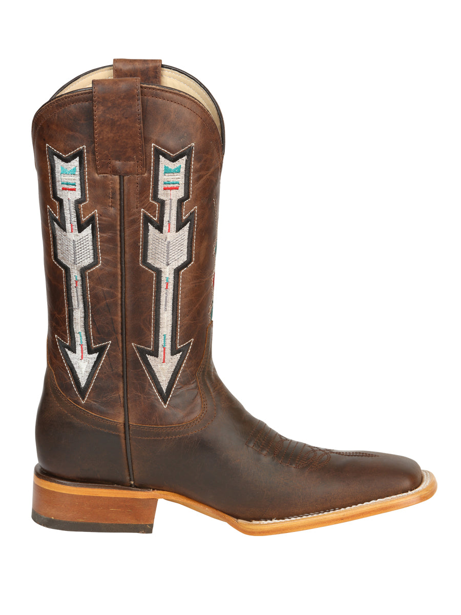 Jar Boots Men's Leather Cowboy Boots - Made in Mexico - Natural/Orix 45475 — view 6