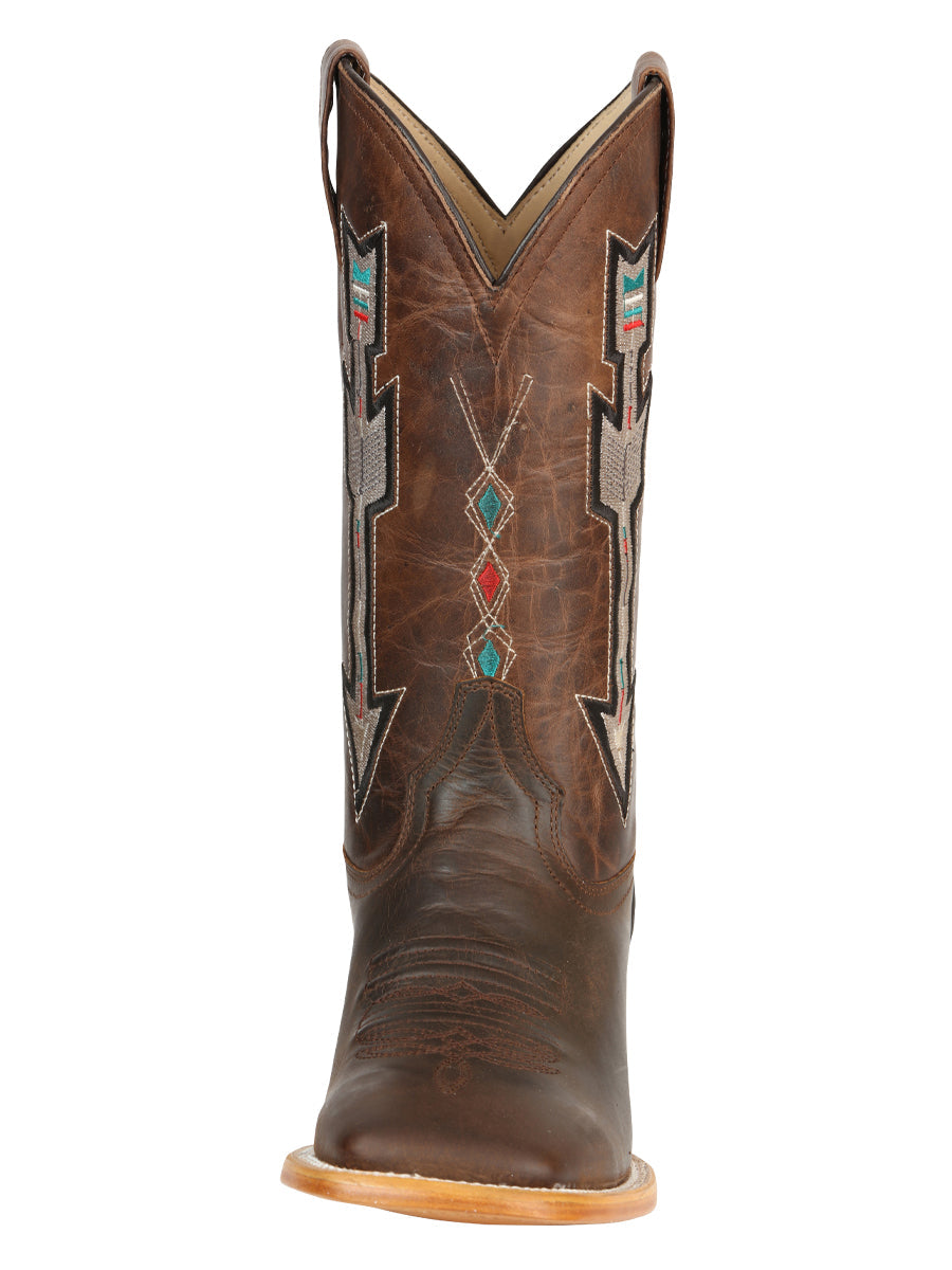 Jar Boots Men's Leather Cowboy Boots - Made in Mexico - Natural/Orix 45475 — view 7