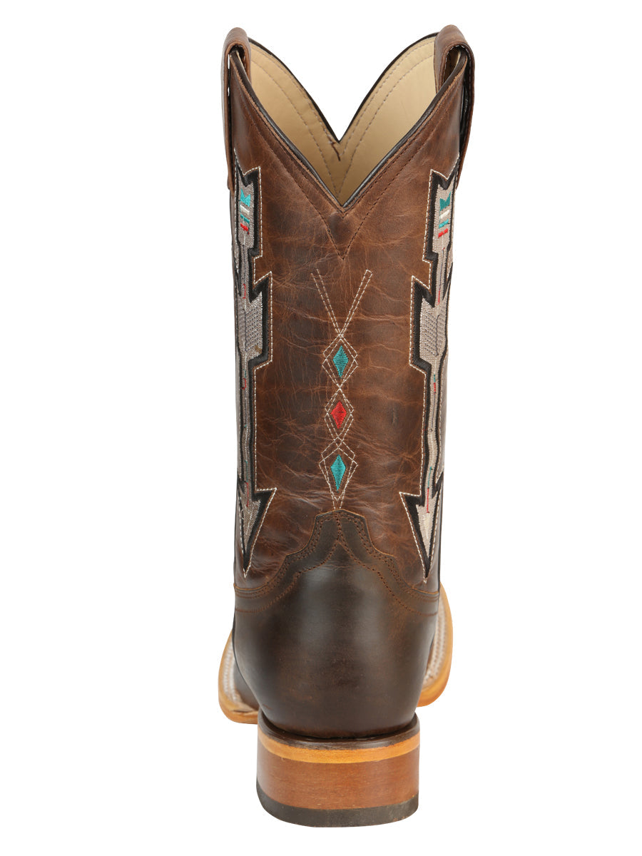 Jar Boots Men's Leather Cowboy Boots - Made in Mexico - Natural/Orix 45475 — view 8