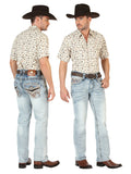 Centenario GOLD Men's Premium Denim Boot Cut Pants - Medium Blue 45533