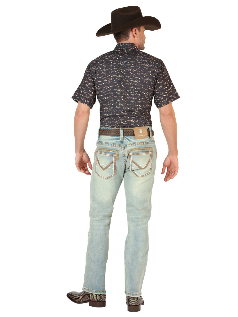 Centenario Men’s Bootcut Jeans - Light Blue 45535 — view 3