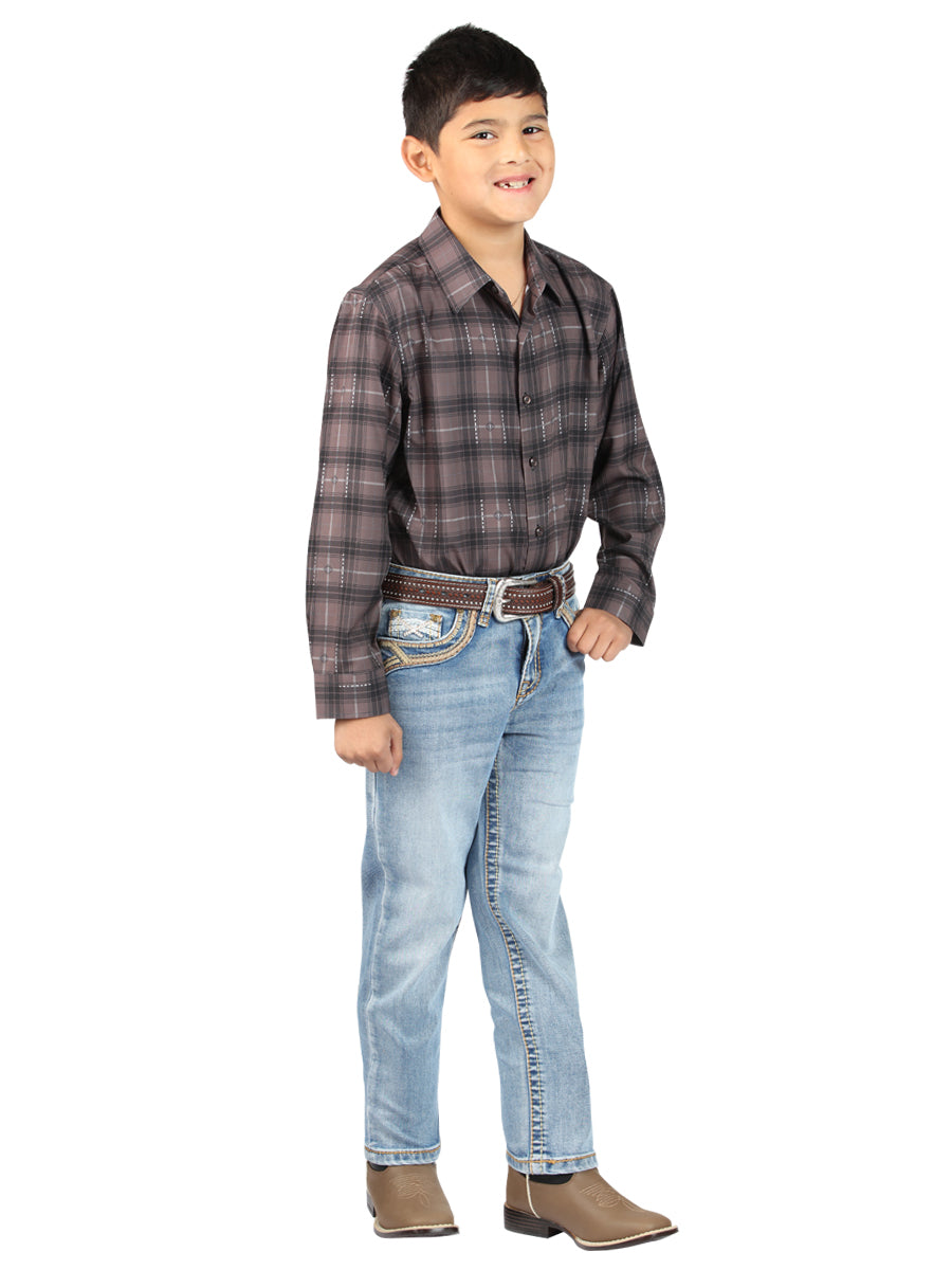 Boys Centenario Premium Bootcut Jeans - Light Blue Denim 45547 — view 2
