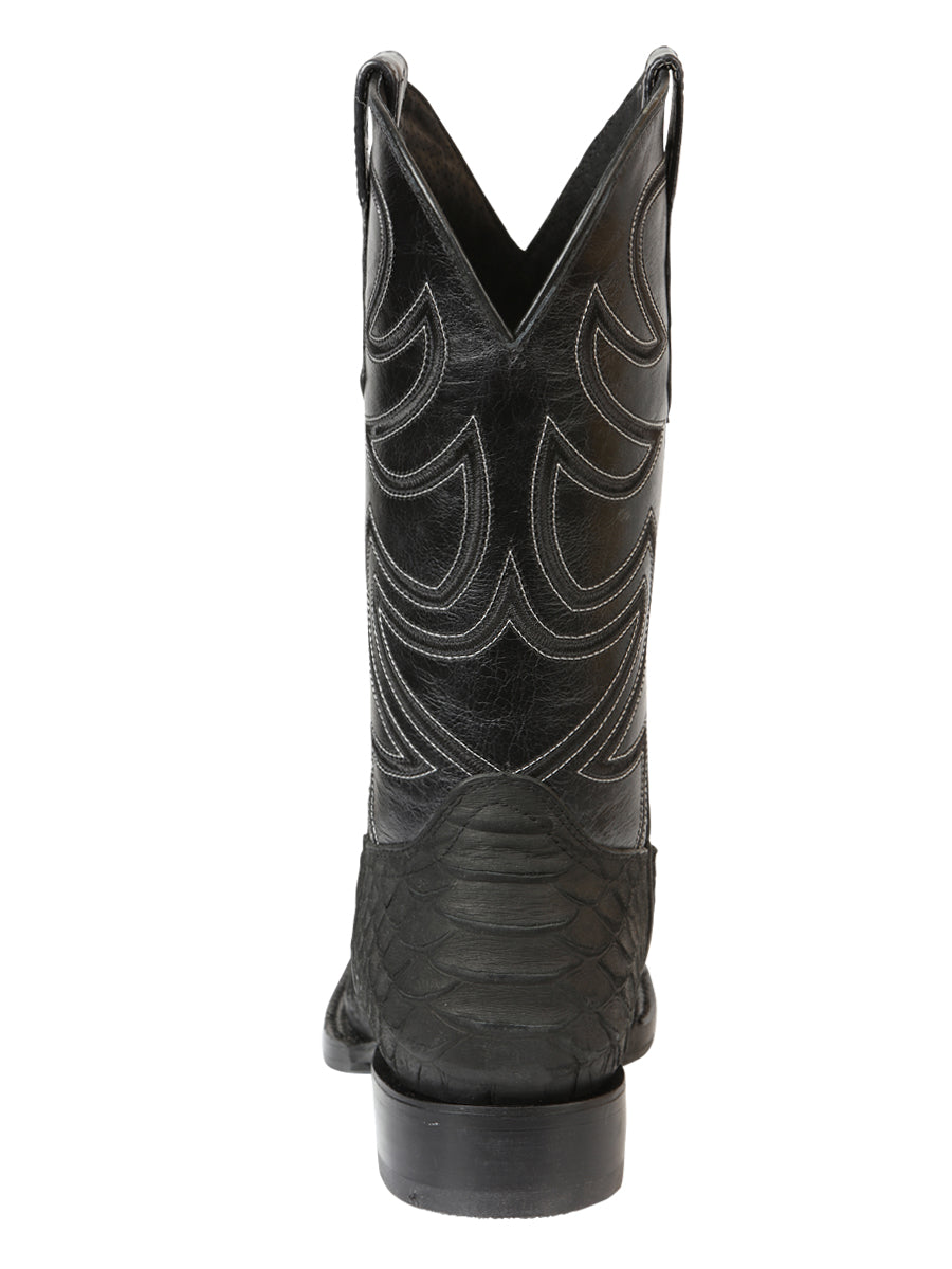 El General Men’s Rodeo Boot Imitation Python - Black 45561 — view 7