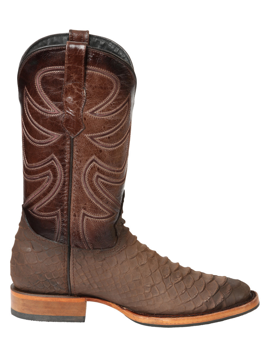 El General Men’s Rodeo Boot Imitation Python - Brown 45562 — view 5