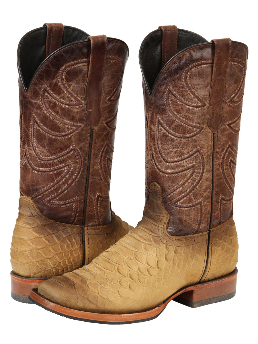 El General Men’s Rodeo Boot Imitation Python - Honey 45563 — view 2