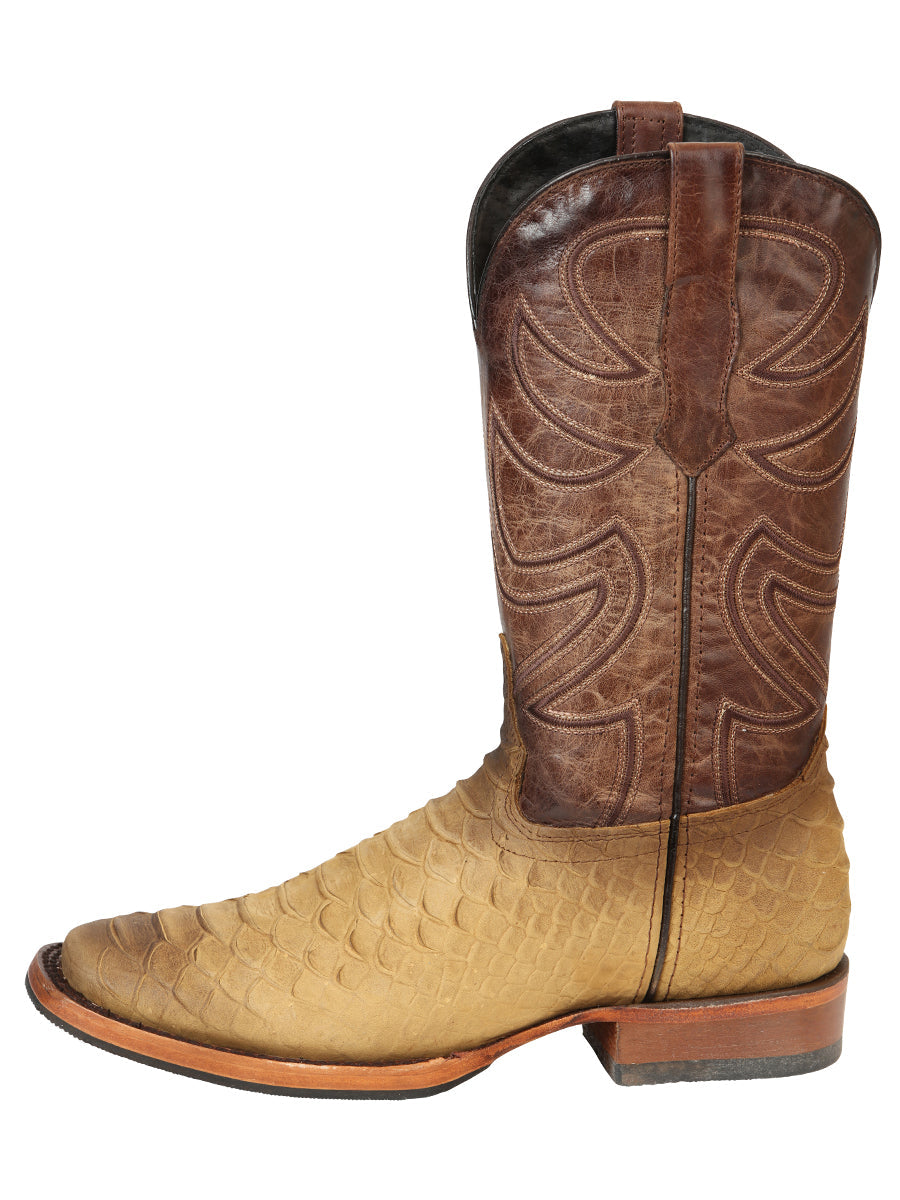 El General Men’s Rodeo Boot Imitation Python - Honey 45563 — view 3