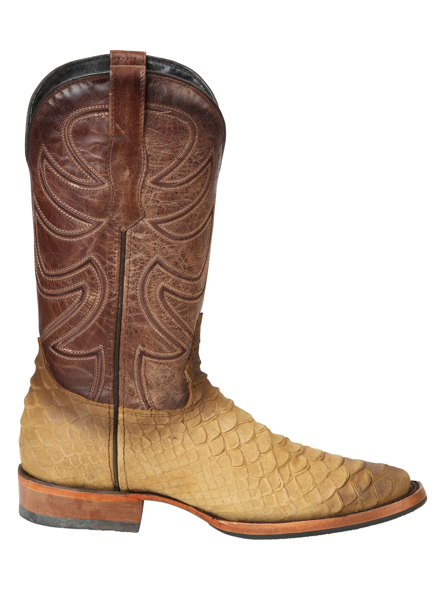 El General Men’s Rodeo Boot Imitation Python - Honey 45563 — view 4