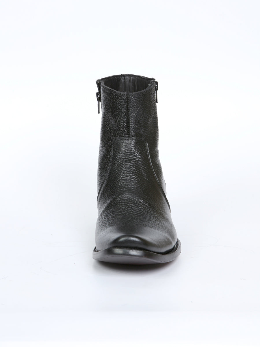 El General Men's Side Zip Ankle Boot - Made in Mexico - Black 45585 — view 7