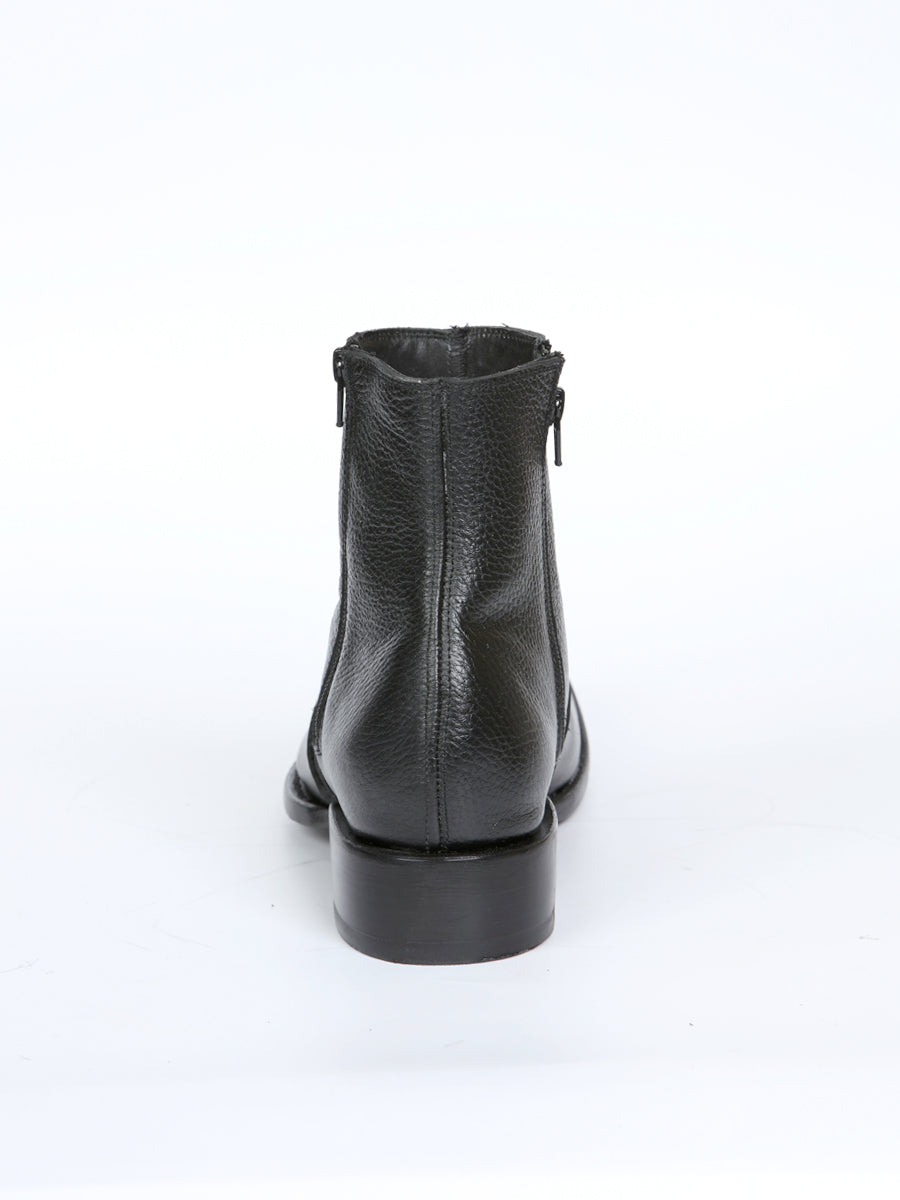 El General Men's Side Zip Ankle Boot - Made in Mexico - Black 45585 — view 8