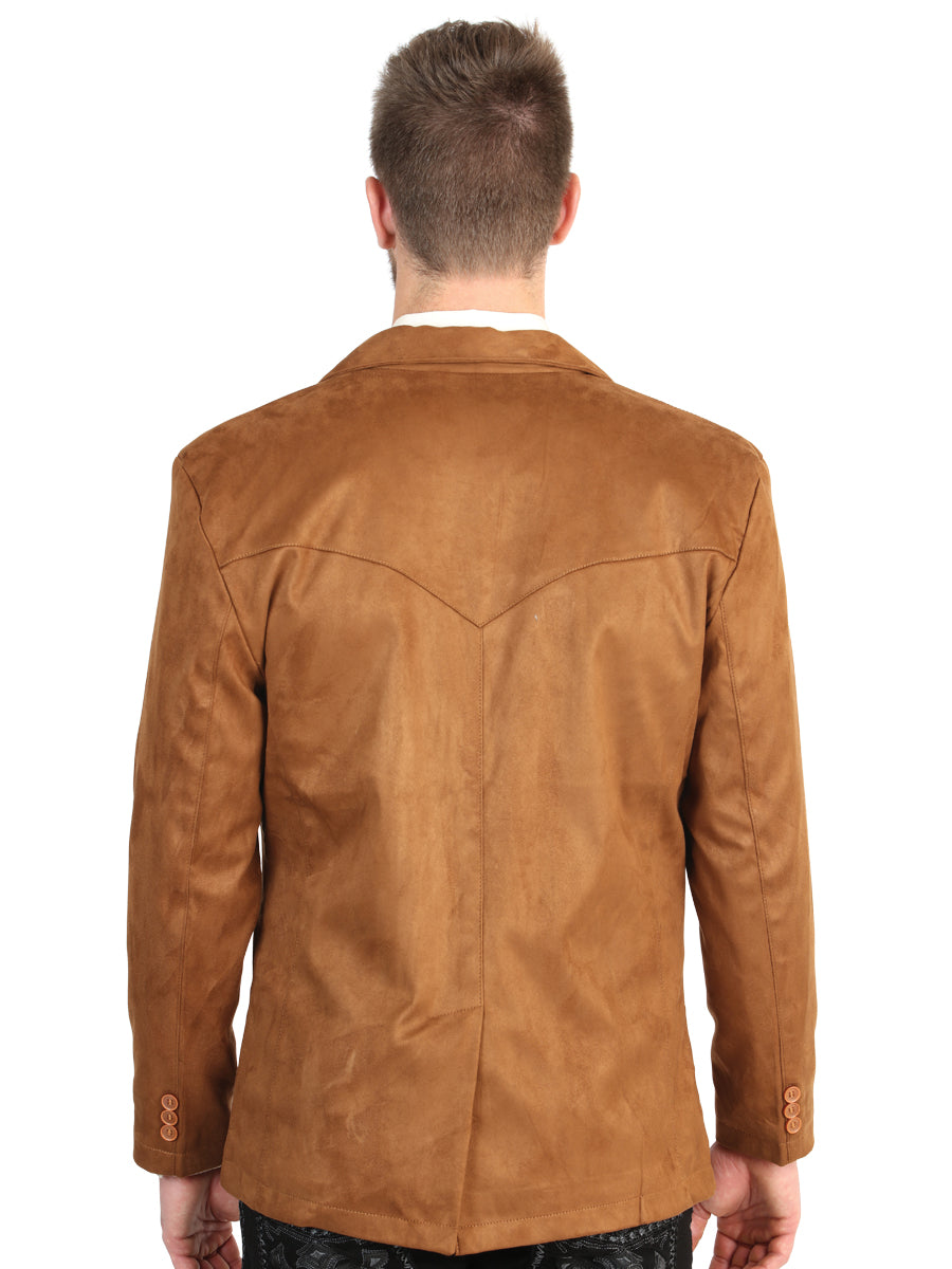 El General Men’s Tan Suede Western Blazer 45636 — view 2