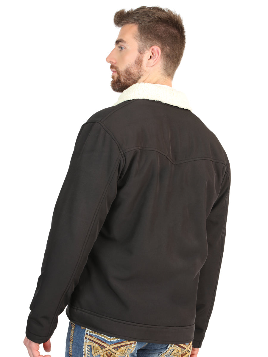 El General Men’s Black Sherpa-Lined Jacket 45642 — view 4