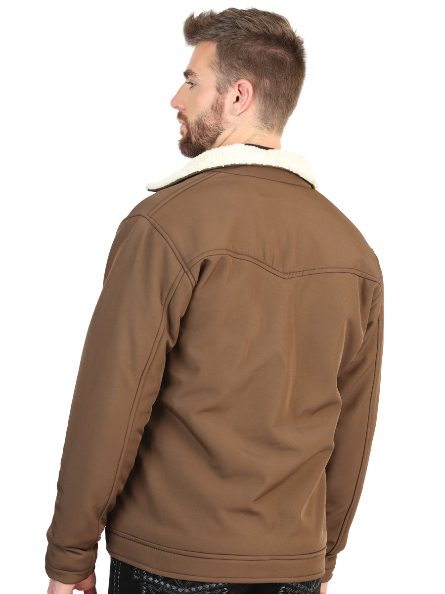 El General Men’s Brown Sherpa-Lined Jacket 45643 — view 5