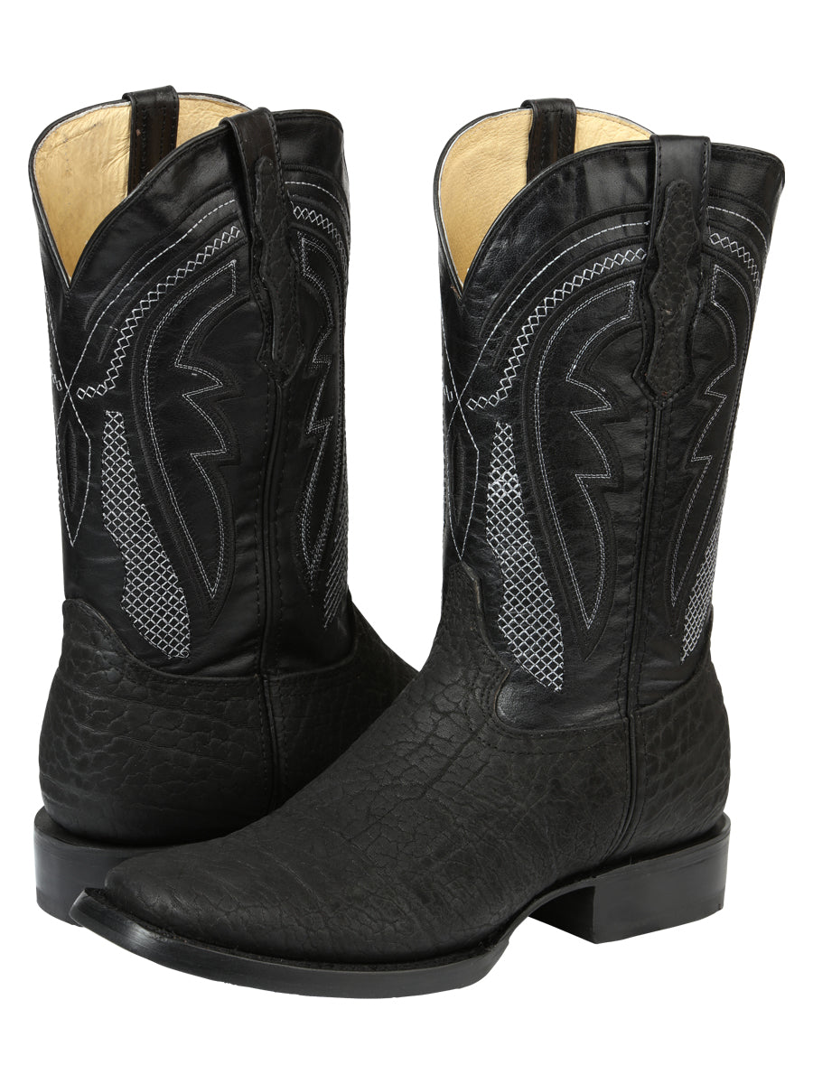 Men’s El General Western Boots - Bull Shoulder Black 45666 — view 2