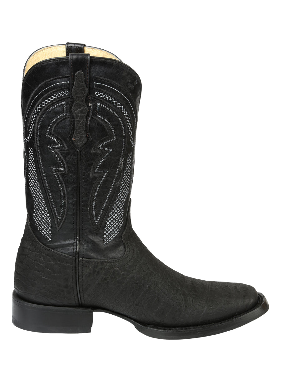 Men’s El General Western Boots - Bull Shoulder Black 45666 — view 5