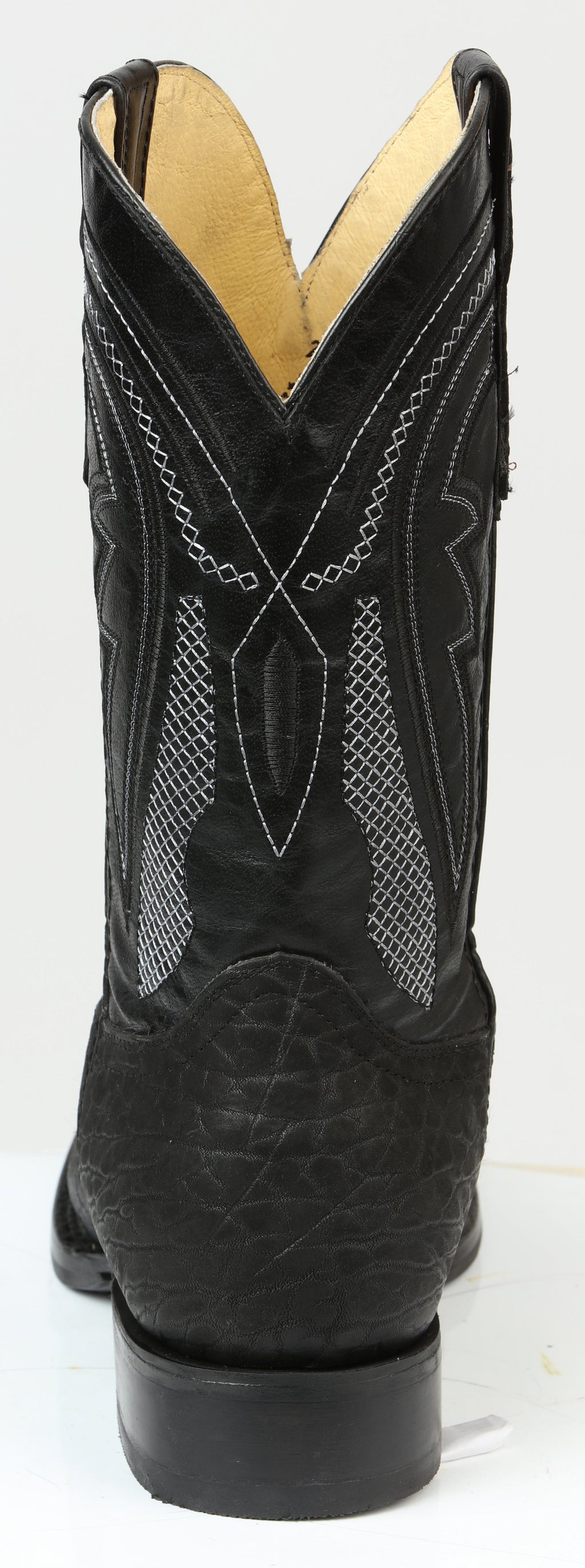 Men’s El General Western Boots - Bull Shoulder Black 45666 — view 6