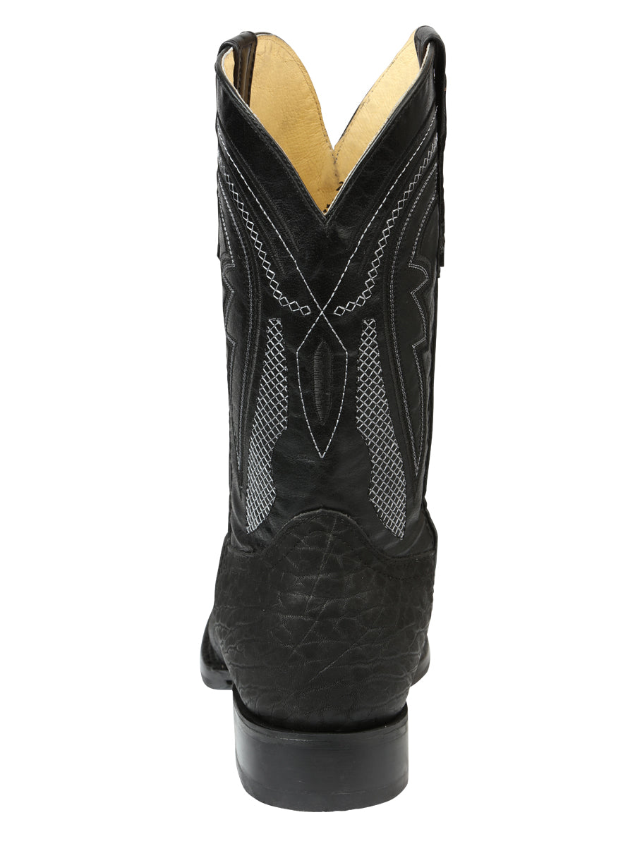 Men’s El General Western Boots - Bull Shoulder Black 45666 — view 7
