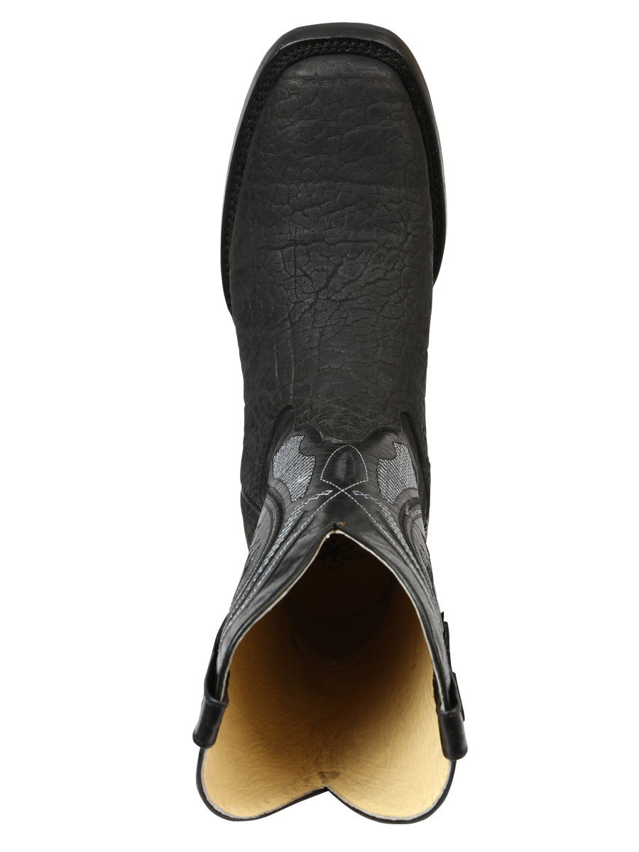 Men’s El General Western Boots - Bull Shoulder Black 45666 — view 8