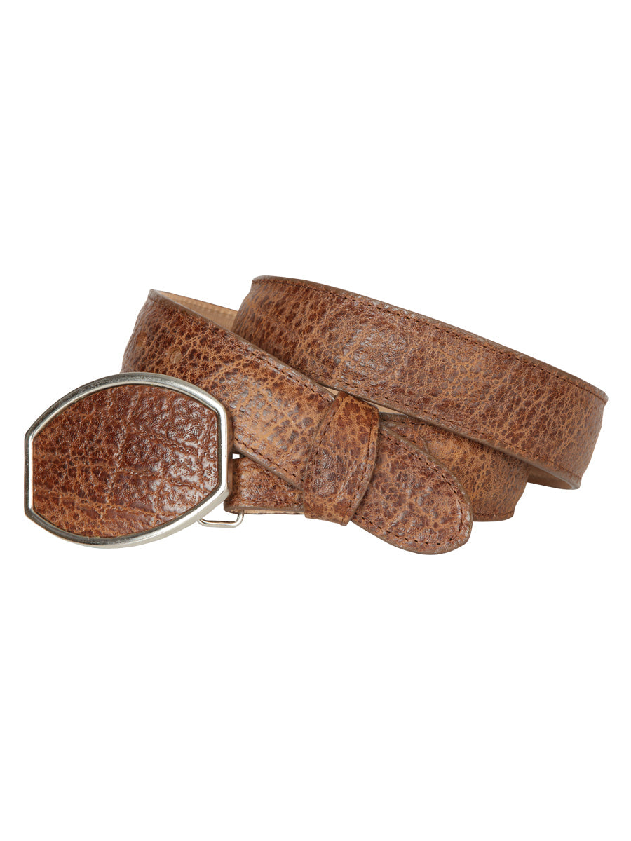 El General Men’s Western Belt - Elephant Print - Tobacco 45684 — view 2