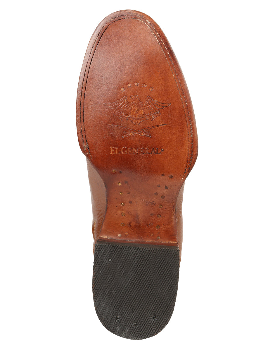 El General Men's Leather Zipper Roper Boots - Made in Mexico - Martell Brown 45704 — view 5