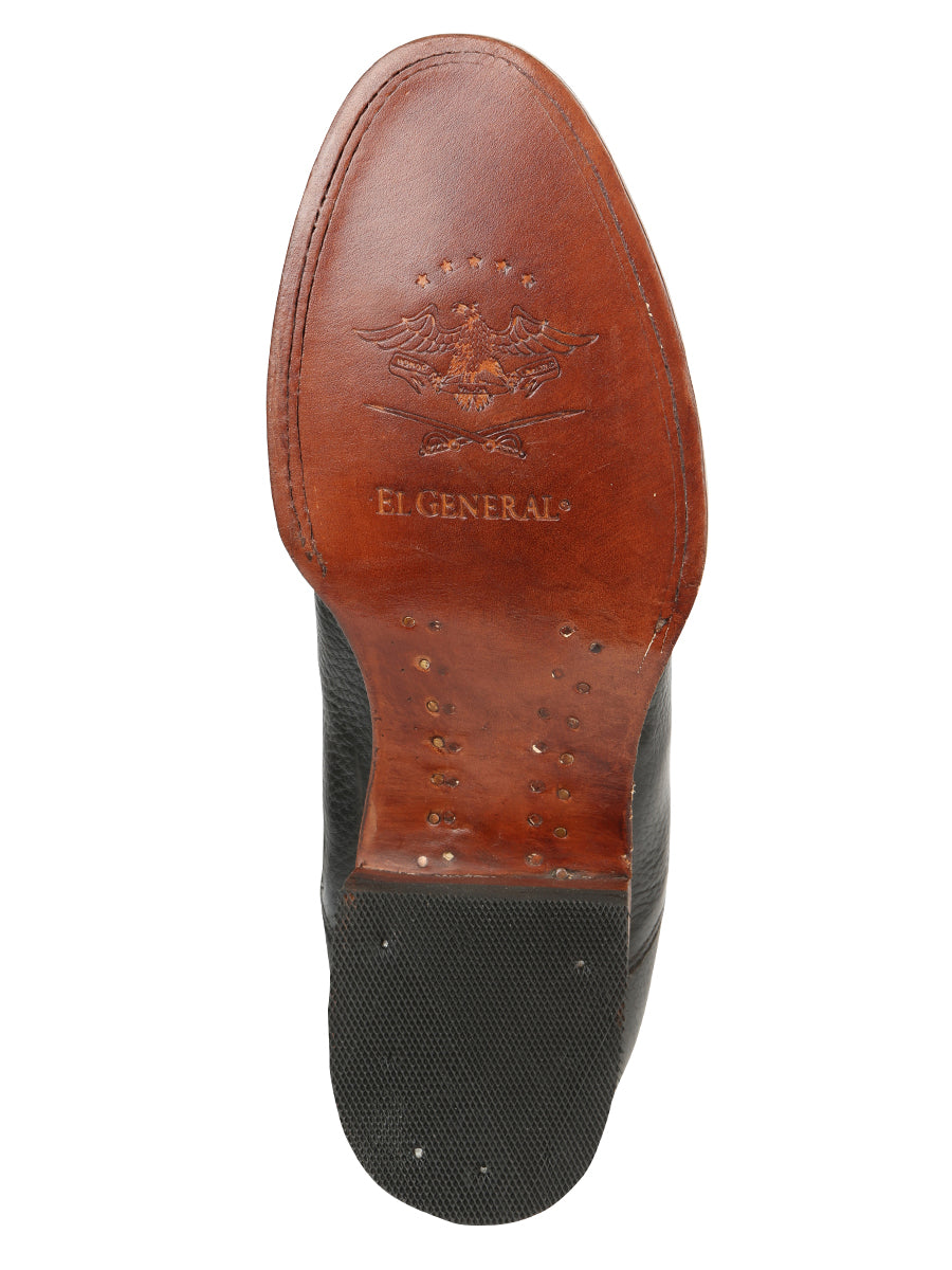 El General Men's Leather Zipper Roper Boots - Made in Mexico - Black 45706 — view 5