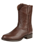 El General Men's Leather Roper Boots - Made in Mexico - Moka Brown 45707