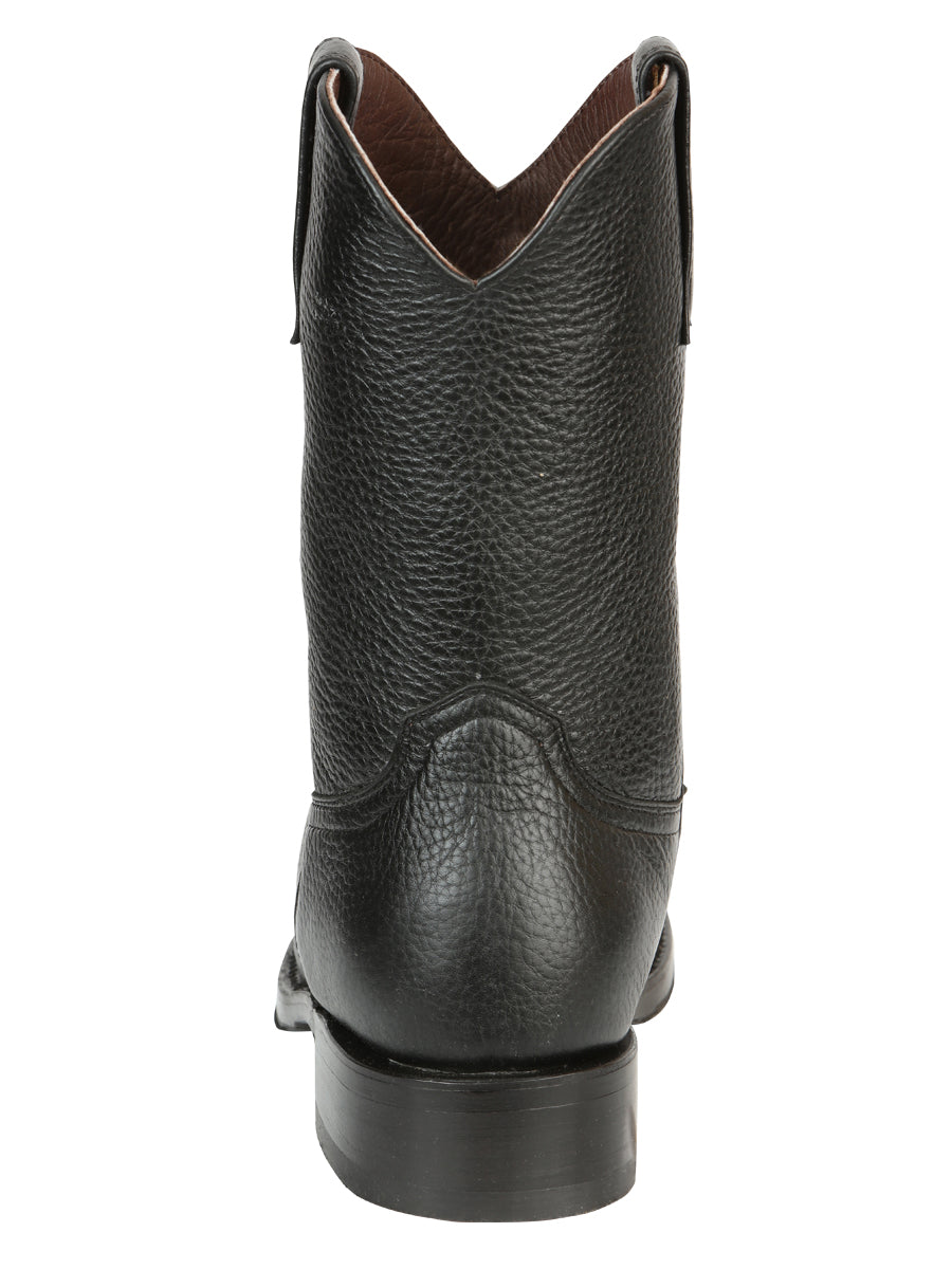 El General Men's Leather Roper Boots - Made in Mexico - Black 45709 — view 3