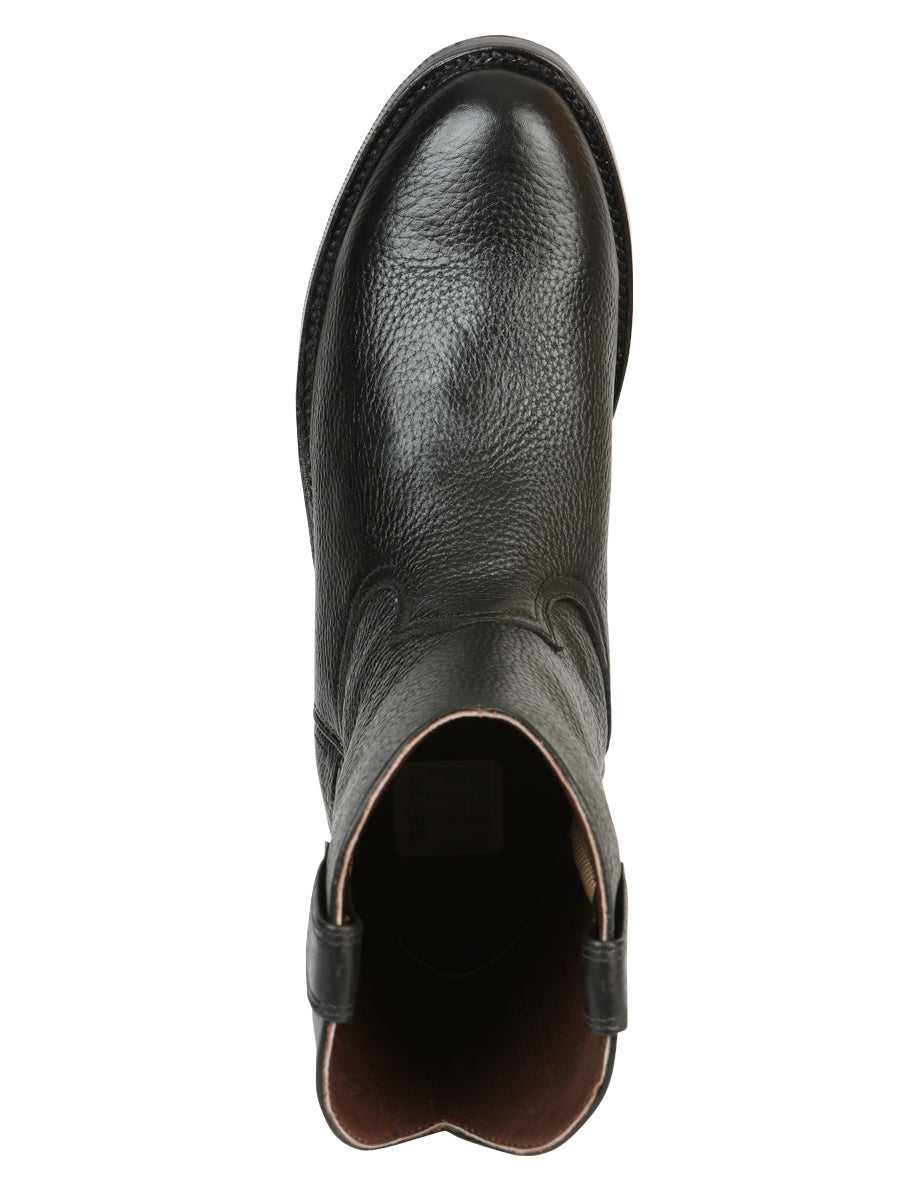 El General Men's Leather Roper Boots - Made in Mexico - Black 45709 — view 4