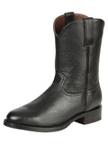 El General Men's Leather Roper Boots - Made in Mexico - Black 45709