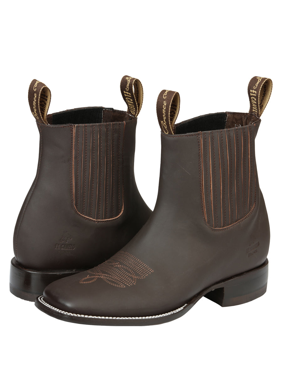 El Canelo Men’s Matte Brown Boots 45756 — view 2