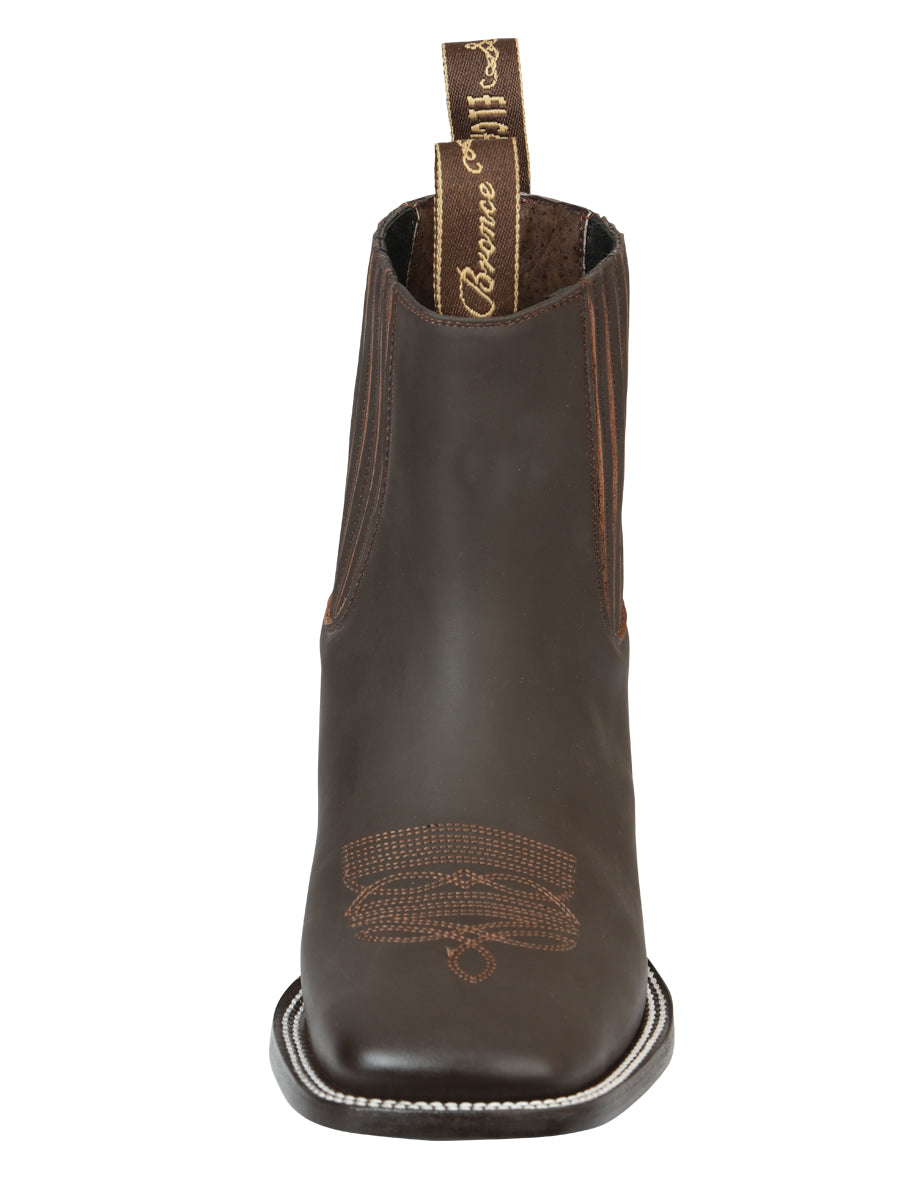 El Canelo Men’s Matte Brown Boots 45756 — view 5