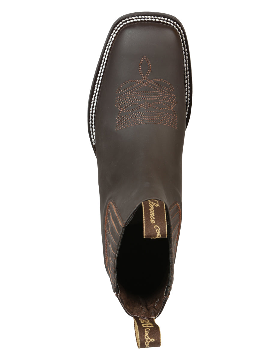 El Canelo Men’s Matte Brown Boots 45756 — view 7