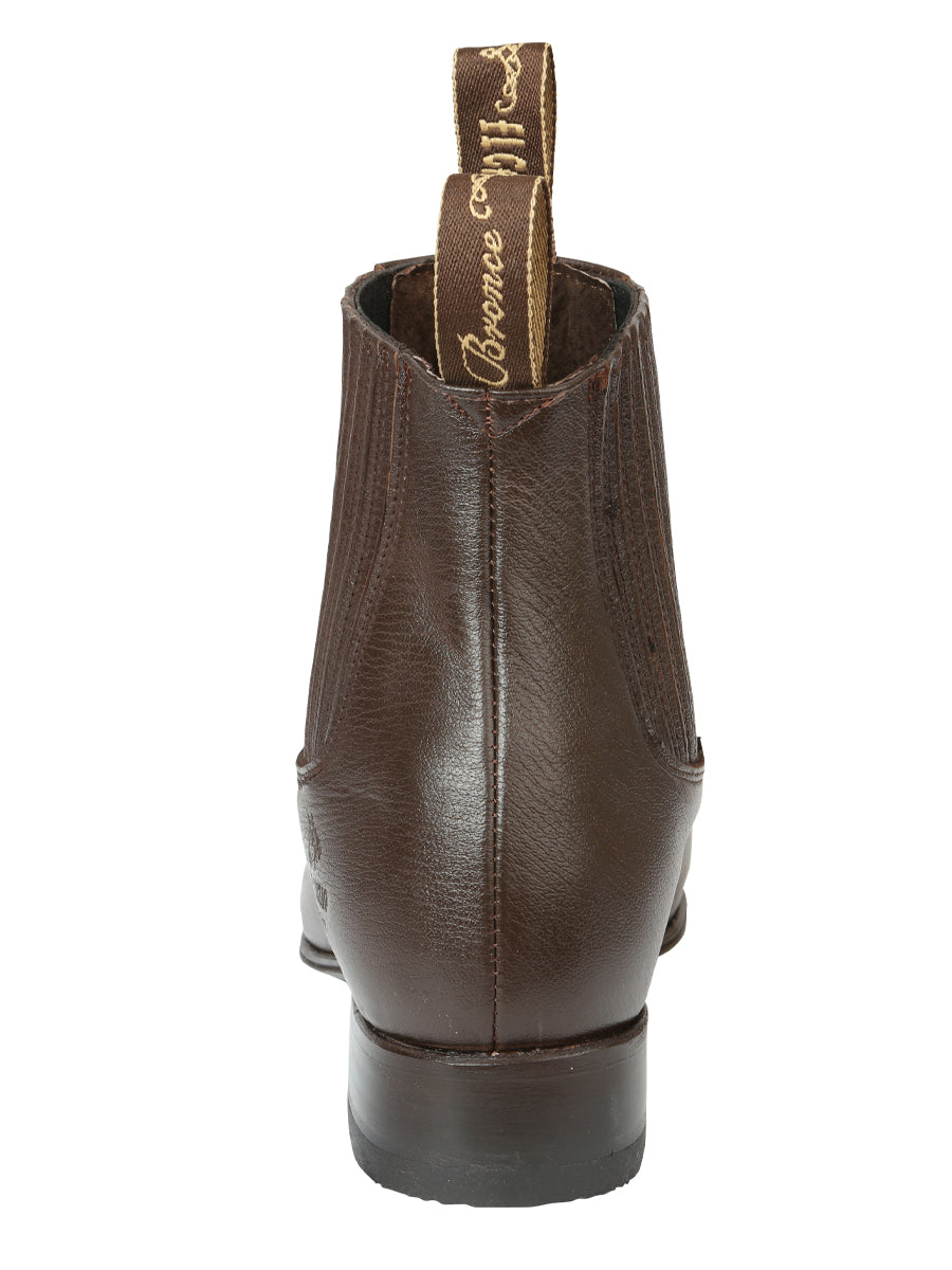 El Canelo Men’s Charro Boots - Brown 45757 — view 6