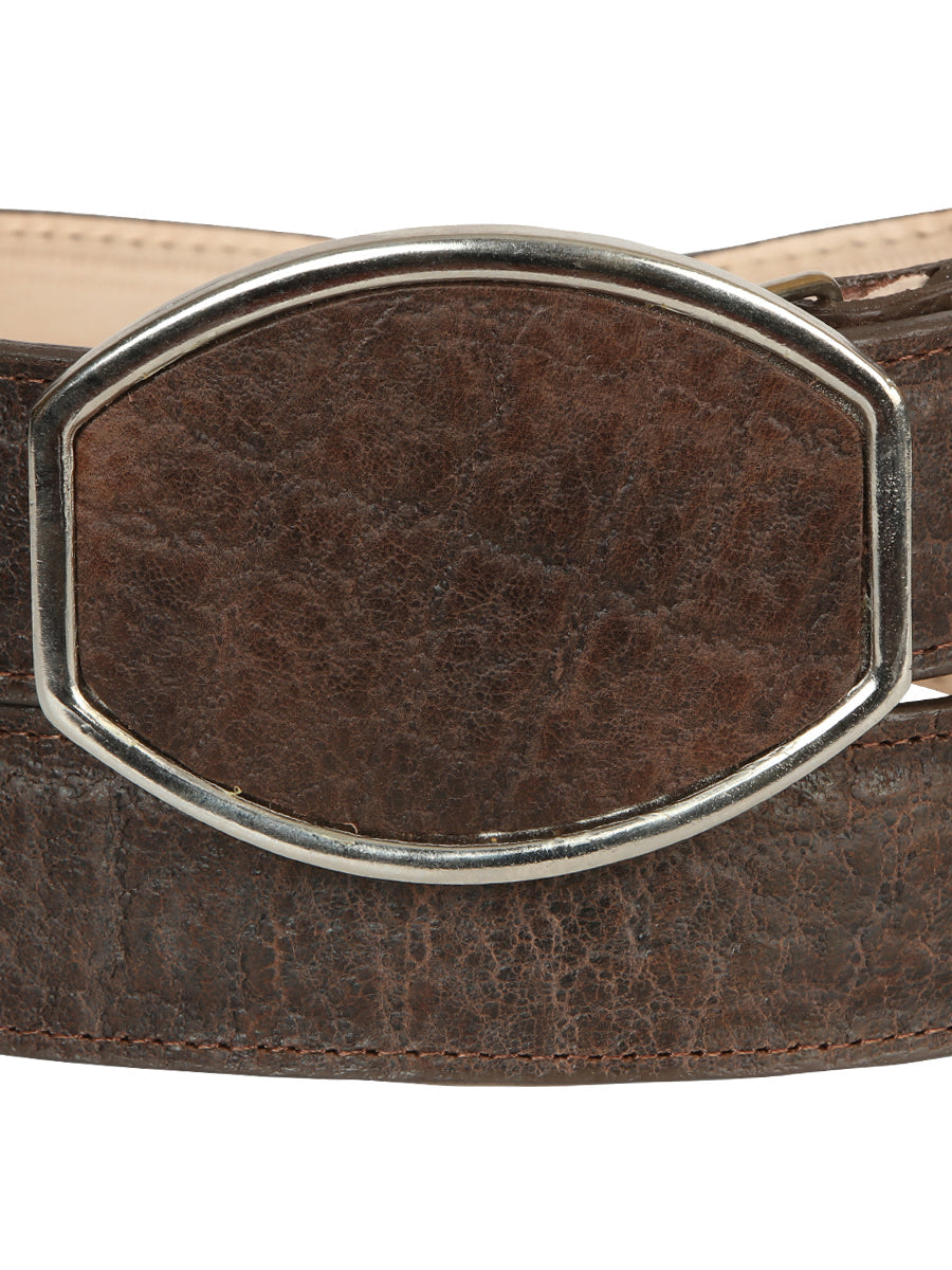 El General Men’s Western Belt - Elephant Print - Brown 45773 — view 4