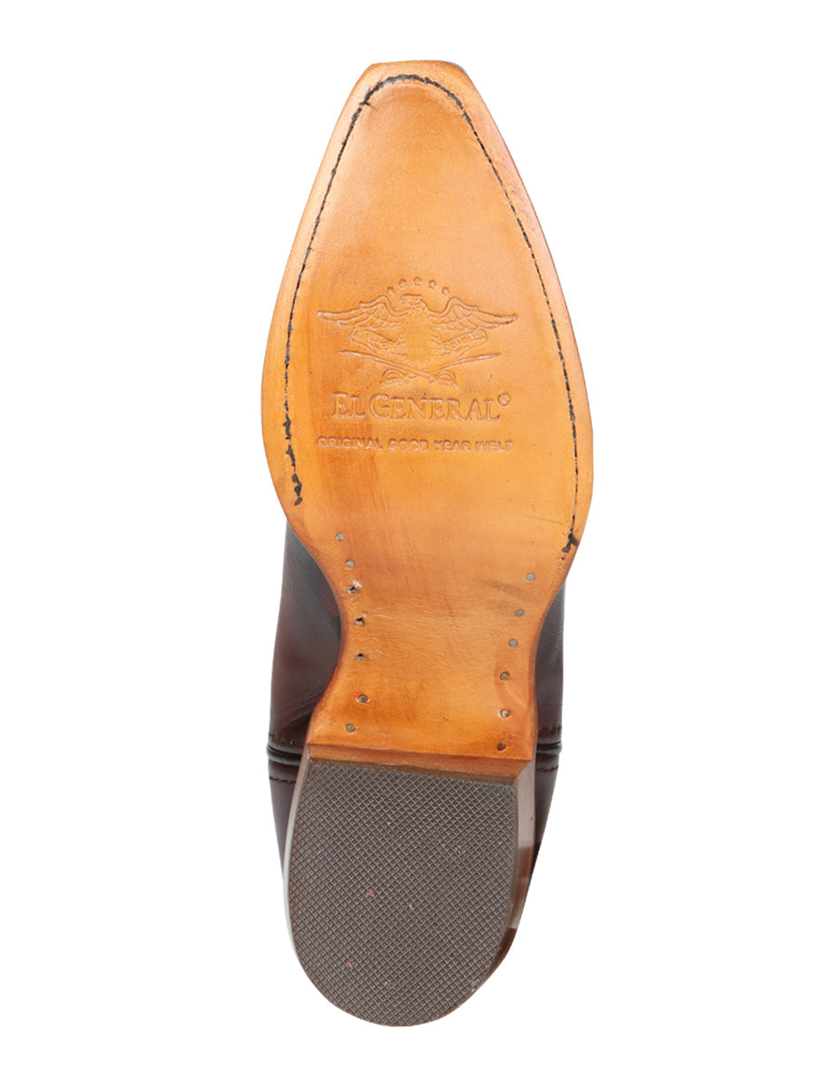 El General Women's Western Cowboy Boot - Made in Mexico - Shedron Brown 45777 — view 10