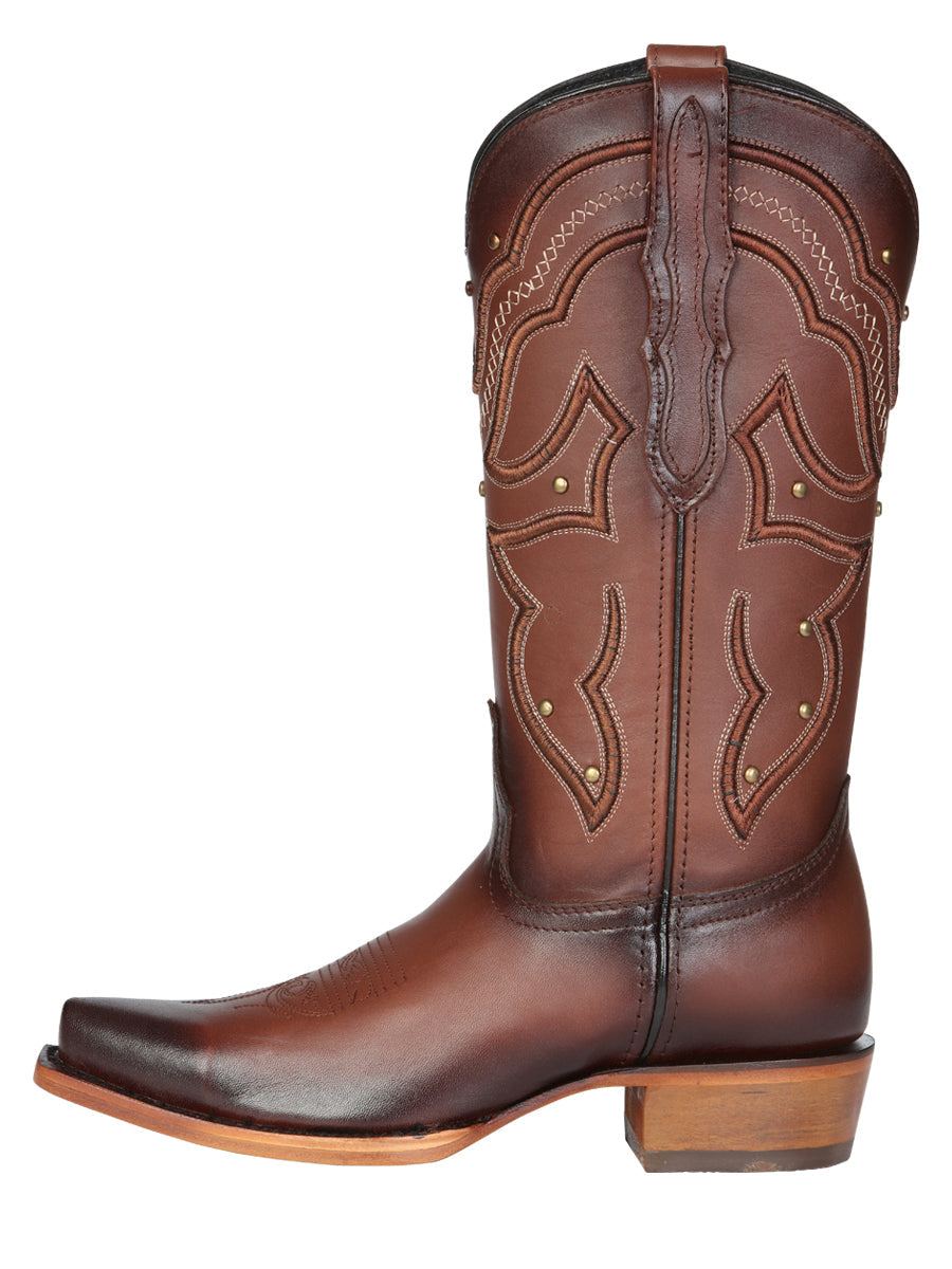 El General Women's Western Cowboy Boot - Made in Mexico - Shedron Brown 45777 — view 5