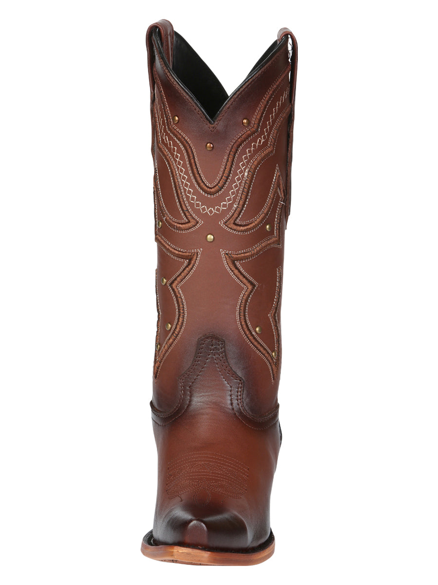 El General Women's Western Cowboy Boot - Made in Mexico - Shedron Brown 45777 — view 7