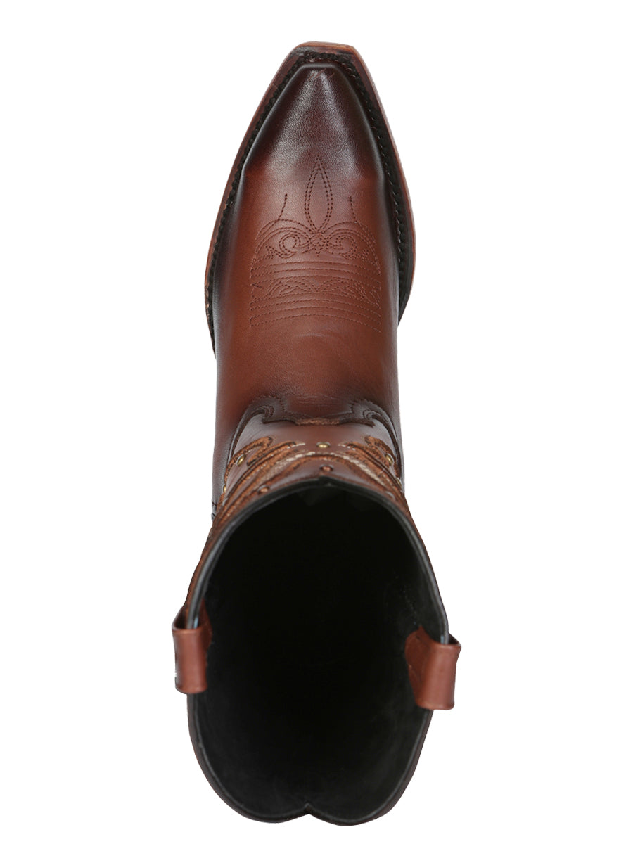 El General Women's Western Cowboy Boot - Made in Mexico - Shedron Brown 45777 — view 9