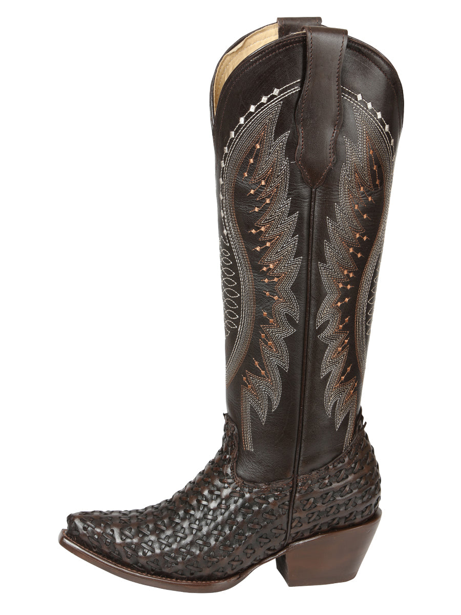 El General Women’s Embroidered Western Boots - Choco 45782 — view 5
