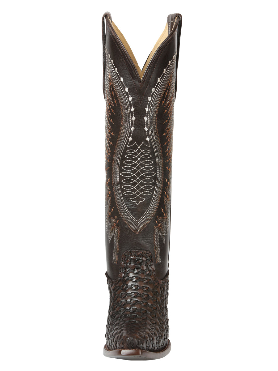 El General Women’s Embroidered Western Boots - Choco 45782 — view 7