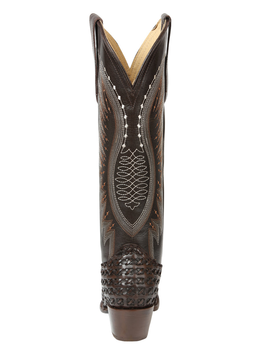 El General Women’s Embroidered Western Boots - Choco 45782 — view 8