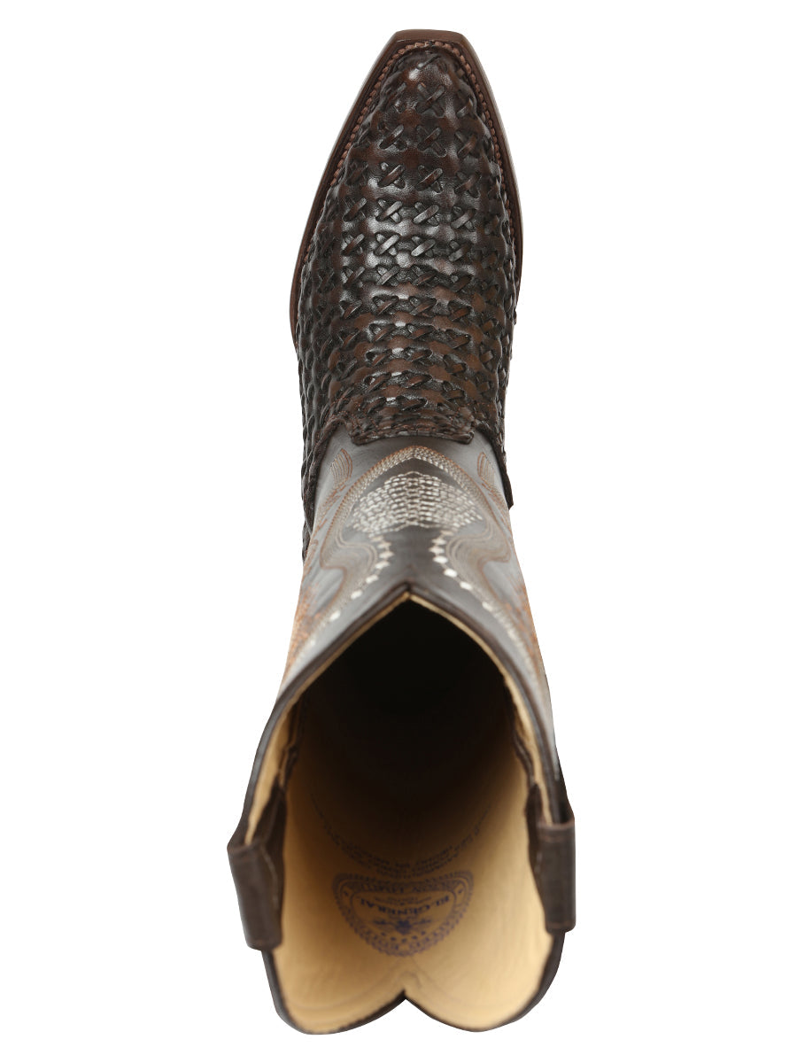 El General Women’s Embroidered Western Boots - Choco 45782 — view 9