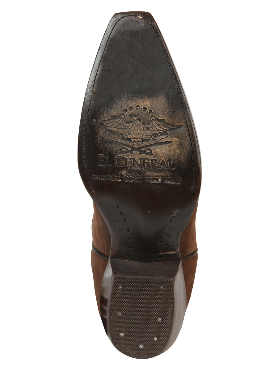 El General Women’s Embroidered Western Boots - Brown 45788 — view 7