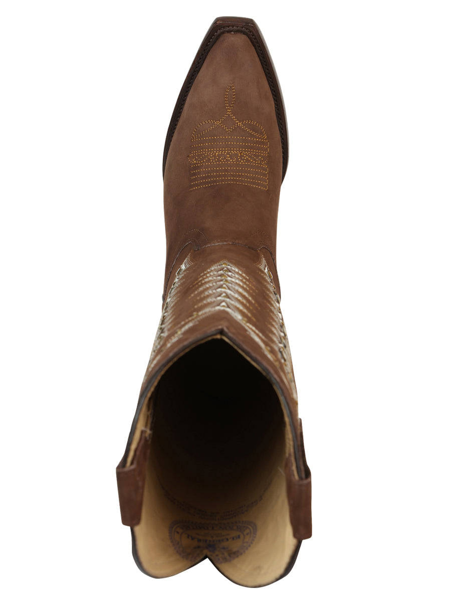 El General Women’s Embroidered Western Boots - Brown 45788 — view 6