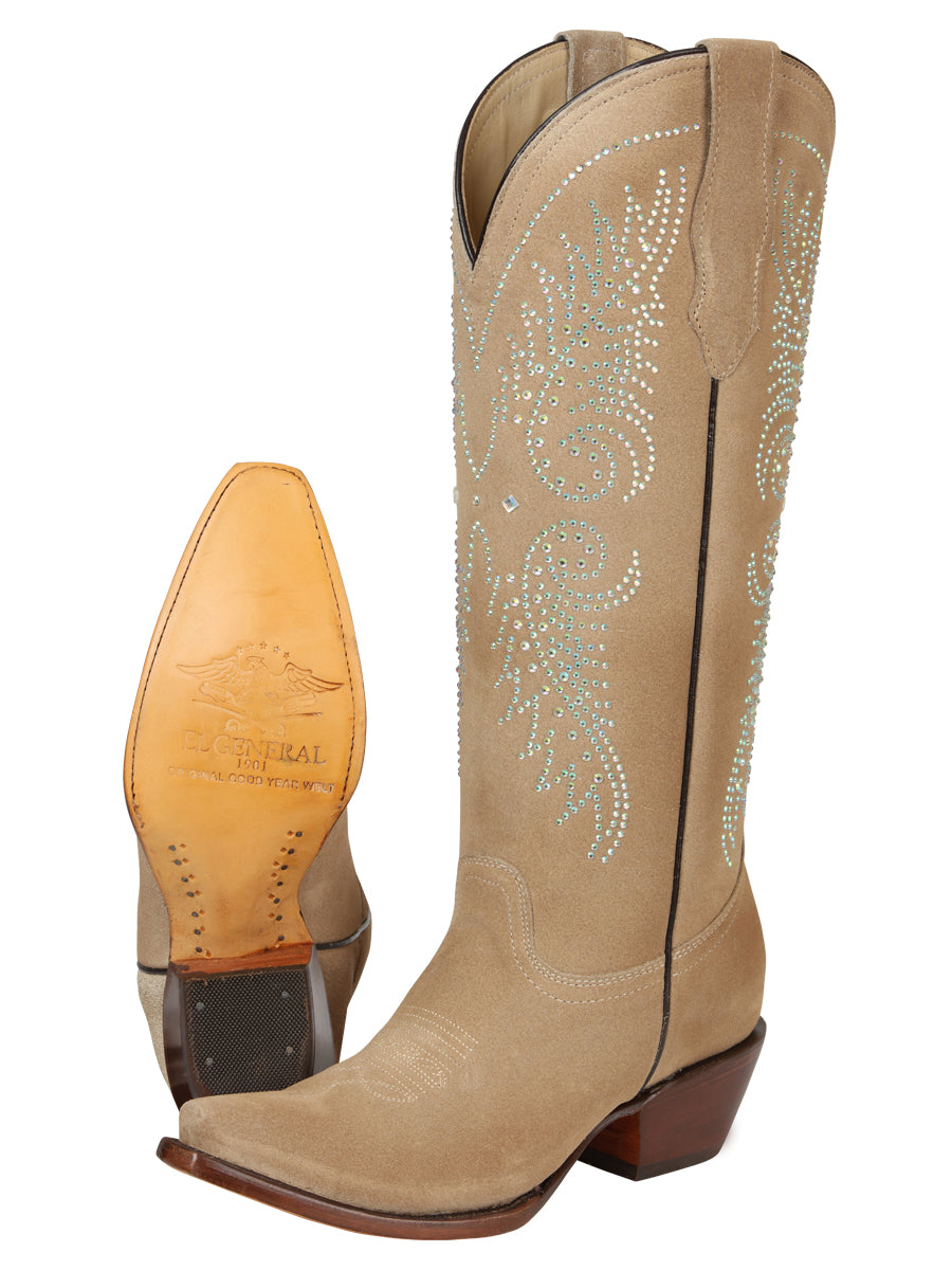 El General Women’s Western Suede Boots - Tuscani 45793 — view 4