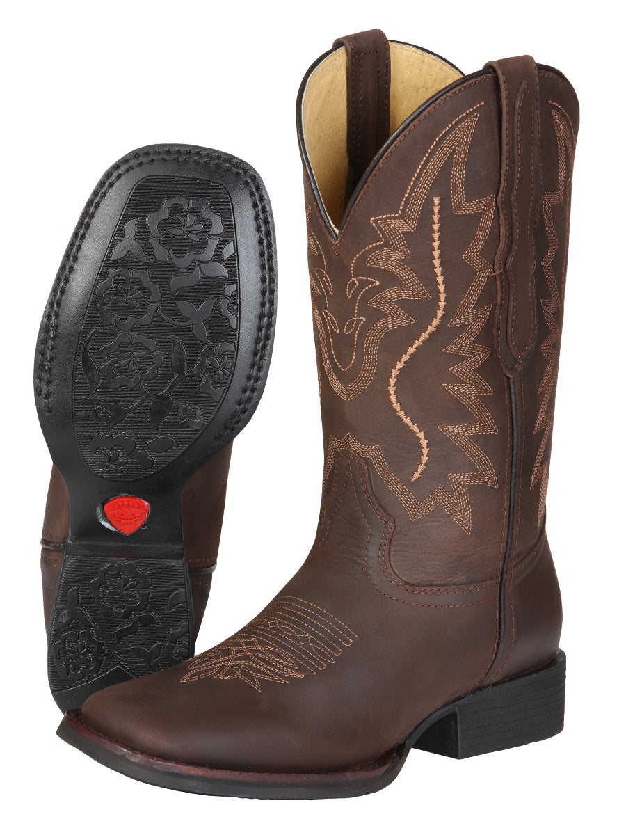 El General Women’s Rodeo Boots - Brown 45802 — view 4