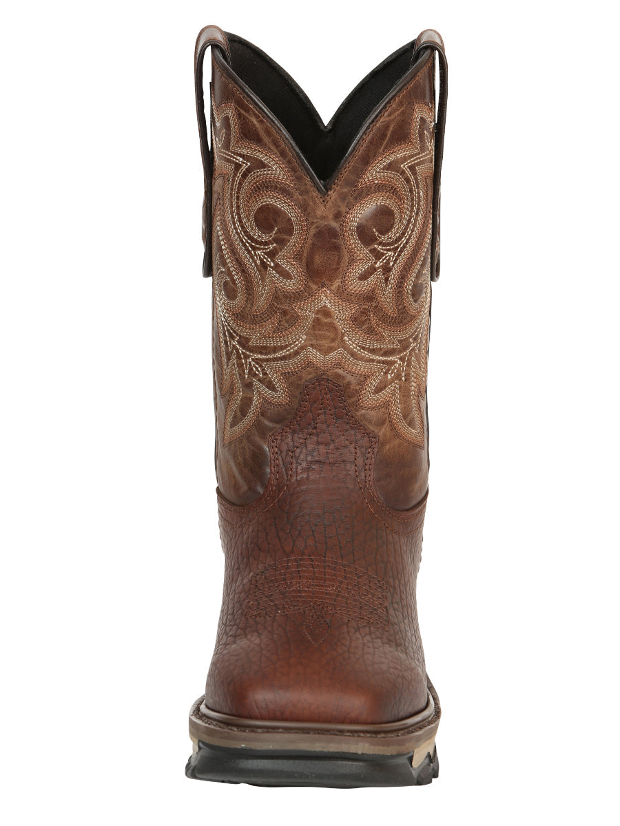 El General Men's Leather Work Boots - Made In Mexico - Vistone Bomber Brown 45805 — view 7
