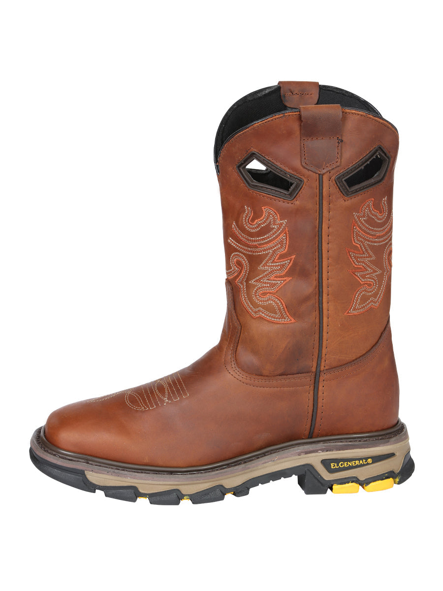 El General Men's Leather Work Boots - Made In Mexico - Kansas 45812 — view 5