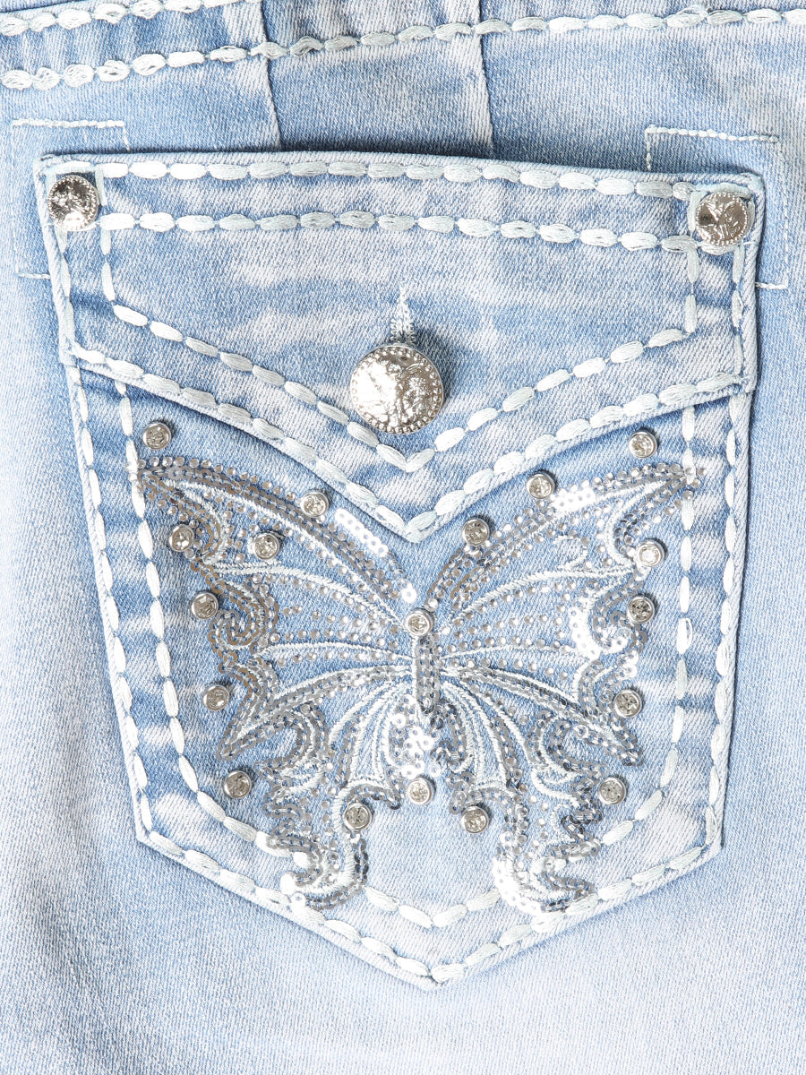 Women's Centenario Bootcut Denim Jeans- Light Blue 45906 — view 6