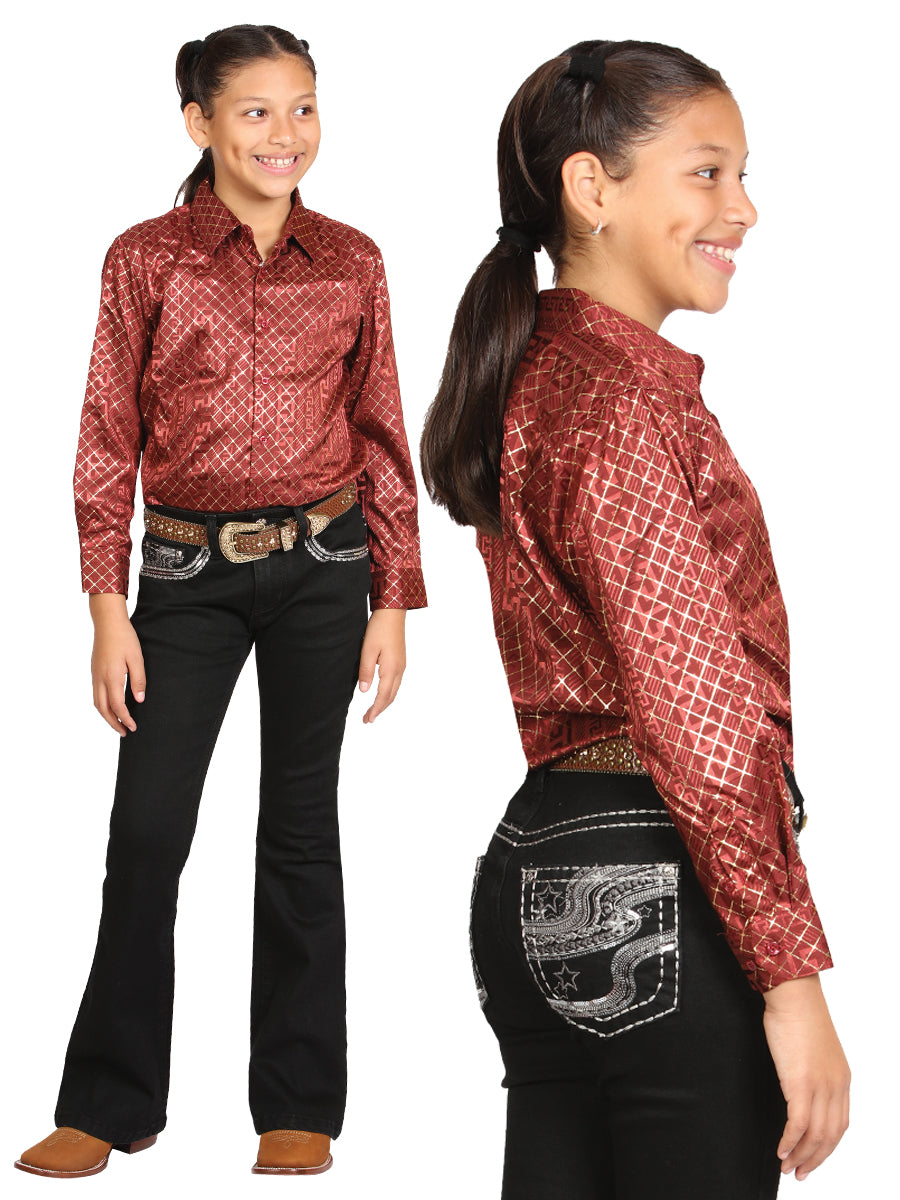 Girls Centenario Premium Bootcut Jeans - Black Denim 45907